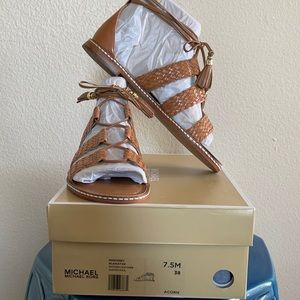 Michael Kors Monterey Gladiator Leather Sandal